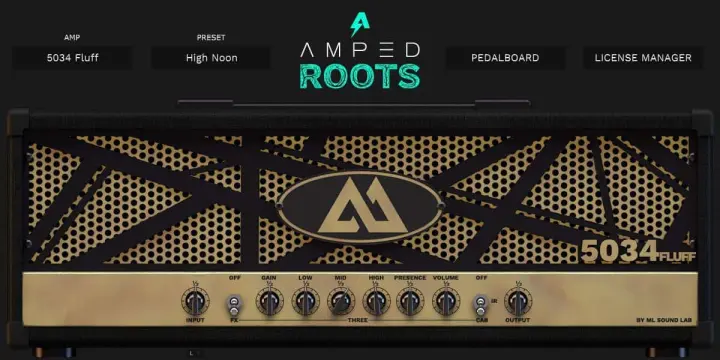 Amped Roots Free plugin interface