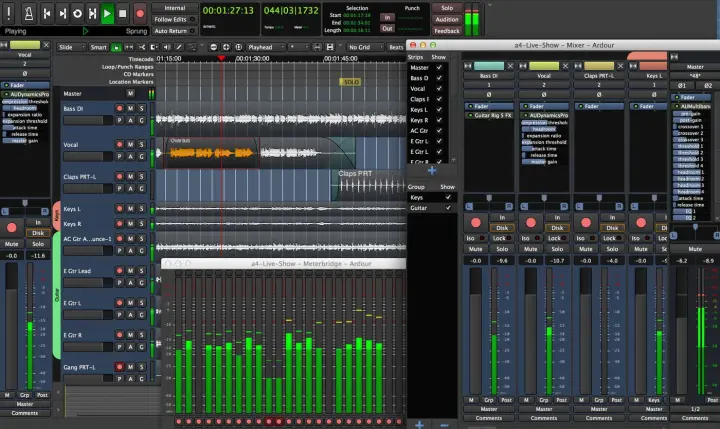 Ardour plugin interface