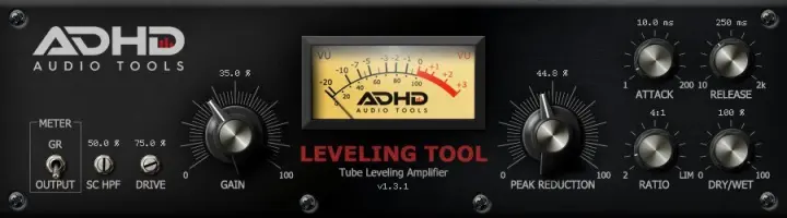 Audio Tools Leveling Tool plugin interface
