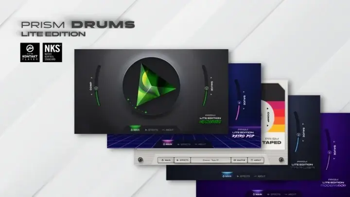AVA PRISM Drums Lite Edition plugin interface