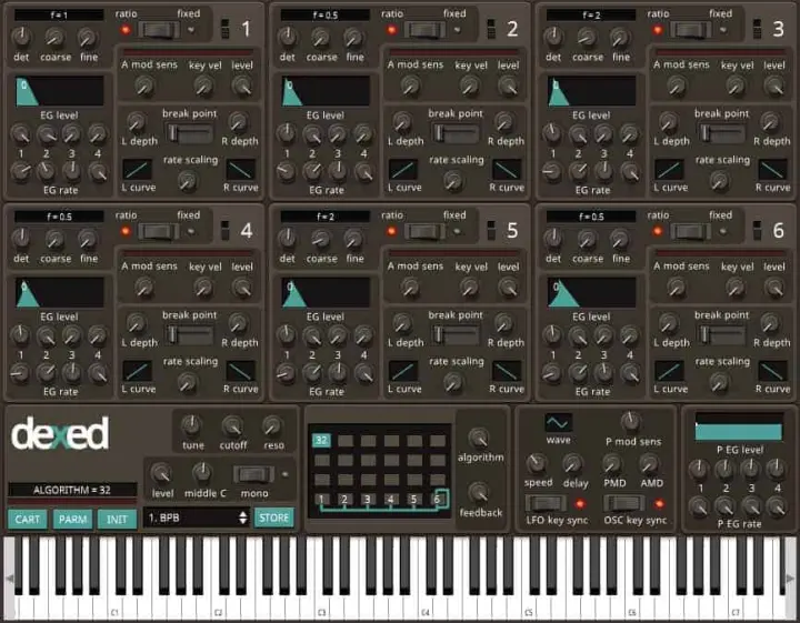 Dexed plugin interface