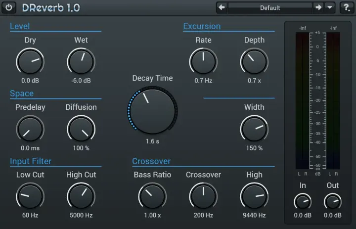 DReverb plugin interface