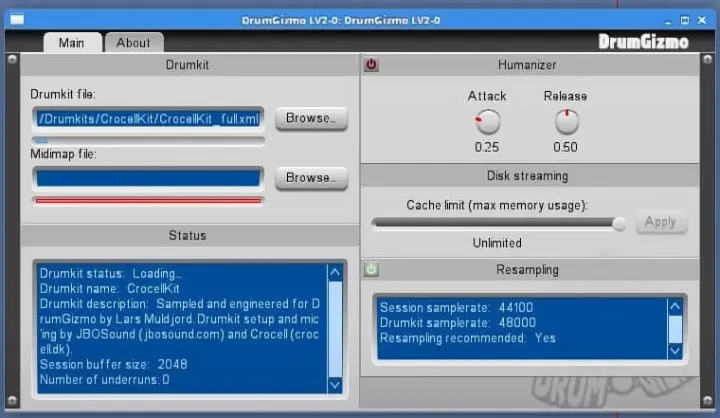 Drumgizmo plugin interface