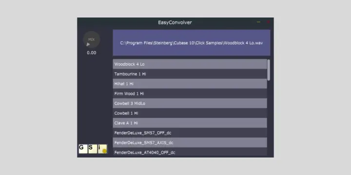 Easy Convolver plugin interface
