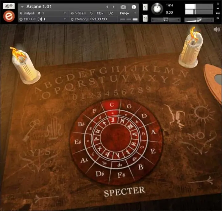 Embertone Arcane plugin interface