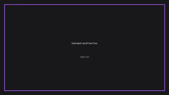 Extended List of Free Chorus Plugins artwork