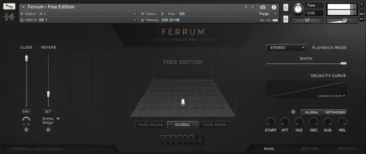 Keepforest Ferrum Free Edition plugin interface