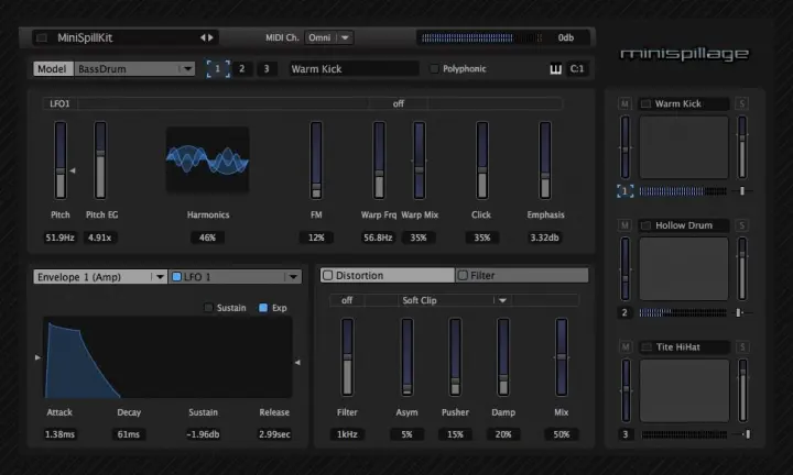 MiniSpillage plugin interface