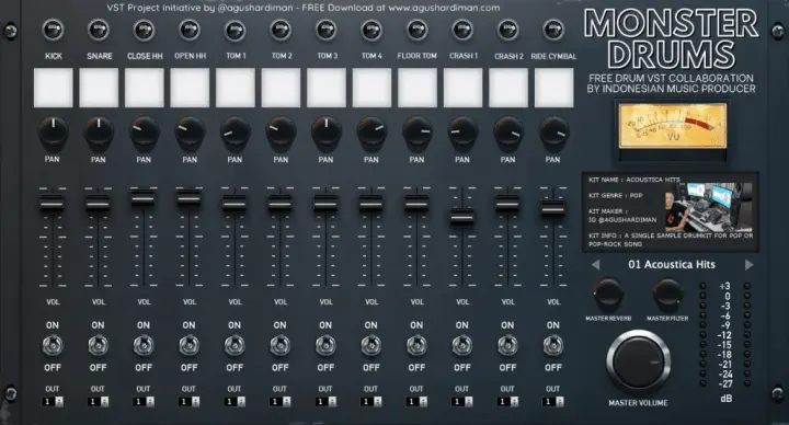 Monster Drum plugin interface