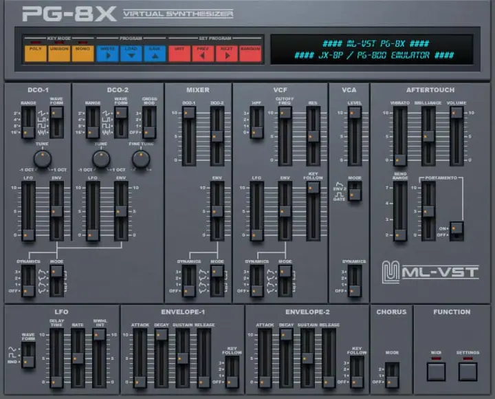 PG-8X plugin interface