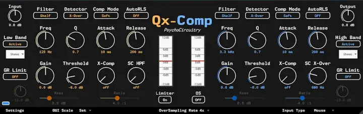Psycho Circuitry Qx-Comp plugin interface