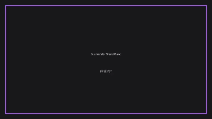 Salamander Grand Piano plugin interface