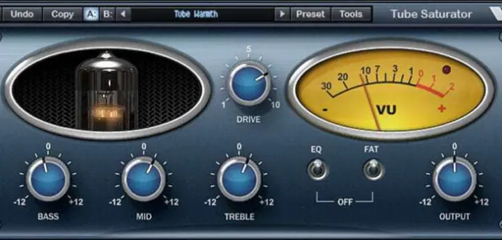 Tube Saturator Vintage plugin interface
