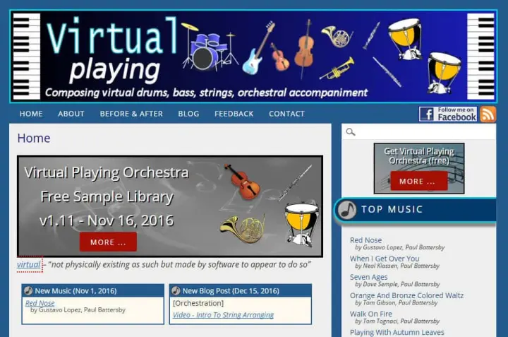 Virtual Playing Orchestra plugin interface